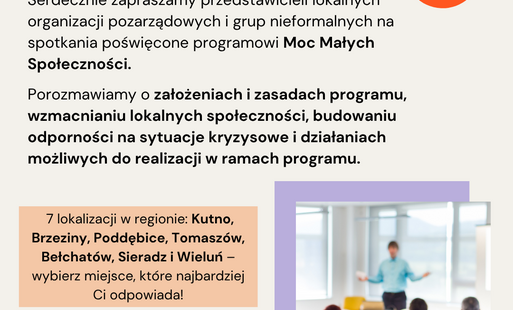 Zdjęcie do Startuje Moc Małych Społeczności - Ł&oacute;dzkie 2026.